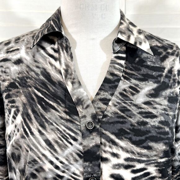 Alfani Tunic Shirt Size 14 Stretch Animal Print - Picture 3 of 10